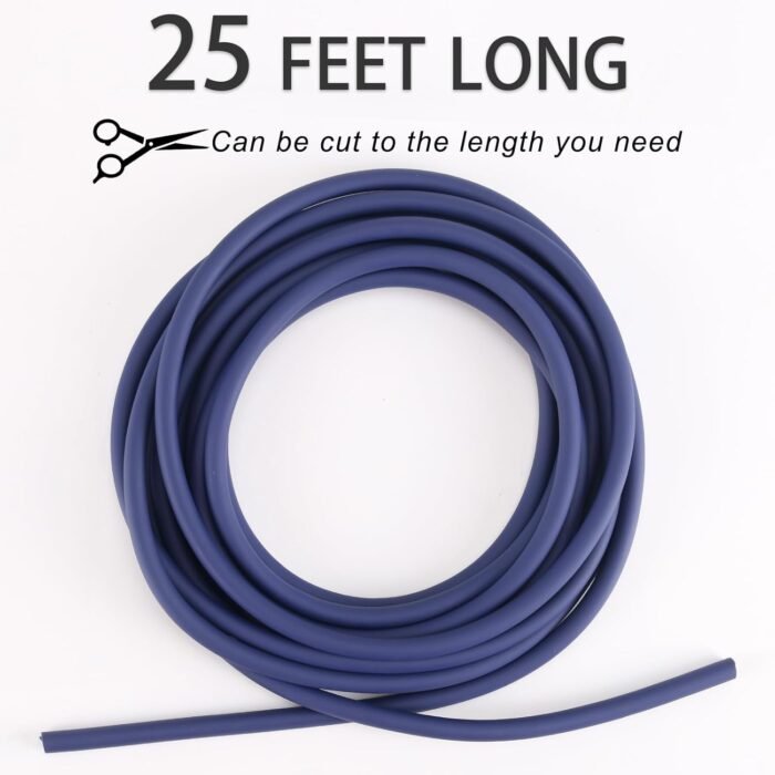 Resistance Tubes for Working Out, Exercise Bands with Handles and Door Anchor for Physical Therapy Women and Men, Rubber Tubing for Lower Pilates, at-Home Workout, 25 Foot - Image 5