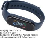 Smart Bracelet with Step Counter, Heart Rate Monitor and Sleep Monitor, IP67 Waterproof, All Day Activity Tracking, USB Plug Charging - Image 4