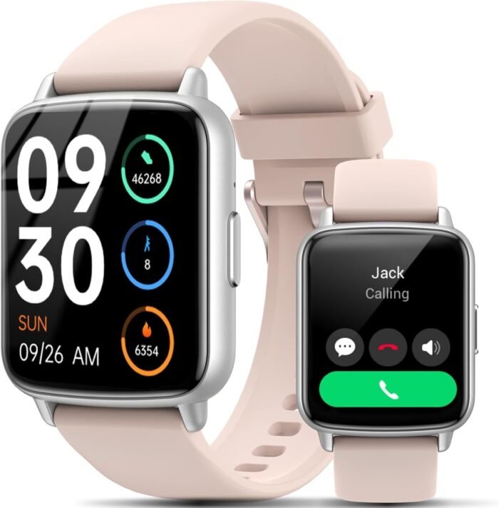 Smart Watch for Men Women-46mm HD AI Voice Assistant Smar twatch (Answer/Make Calls), Heart Rate Tracking, Sleep Monitor, Fitness Tracker, for Android iPhone Samsung Compatible IP68 Smartwatch - Image 2
