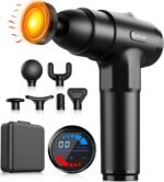 AERLANG Massage Gun with Heat Deep Tissue Back Massager Neck Massager for Pain Relief,Muscle Percussion Massage Gun, Birthday Gifts for Men Women Dad him Handheld Message Gun with 7Heads&Silent - Image 2