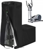 Elliptical Cover Elliptical Exercise Machine Cover for Indoor & Outdoor Home Elliptical Fitness Machine Protective Cover Waterproof & Dustproof Black - Image 2