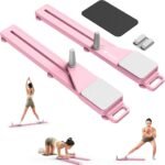 MERACH Pilates Board, Multifunctional Abdominal Plate, Detachable Ab Trainer Machine with Anti-Slip and Quiet Design, Portable Pilates Reformer for Core Workouts, Home Gym Equipment for Women (Pink) - Image 2