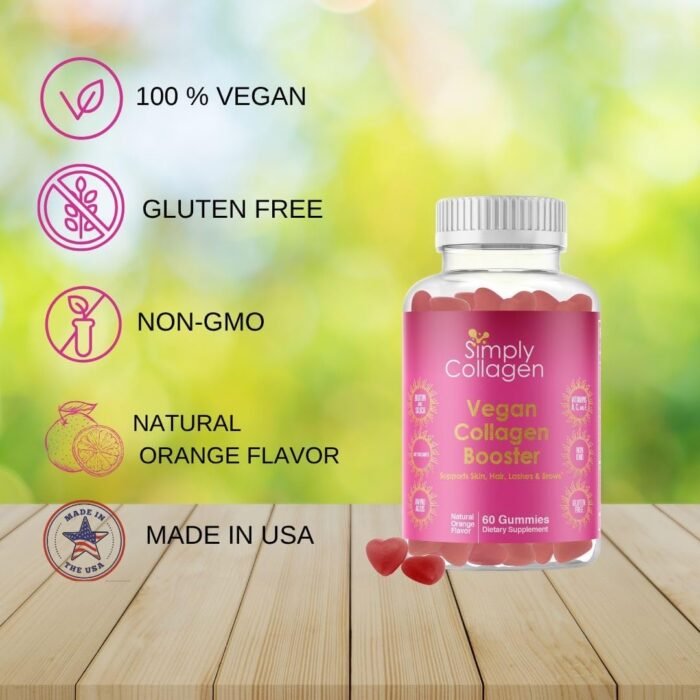 Simply Collagen® Vegan Collagen Booster Gummies for Women & Men - Promotes Youthful & Beautiful Skin, Hair, Nails & Lashes - Key Amino Acids & Antioxidants with Biotin, Vitamins A,C, & E - Image 5