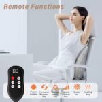 Rechargeable Back Massager for Chair, Back Pillow Support with Heat, Shiatsu Neck Massager for Pain Relief Deep Tissue, Lumbar Pillow Cordless with Remote Control (Car Adapter Included) - Image 5