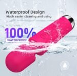 Handheld Muscles Massager, Small Cordless Handheld Massager Wand with Personal Handheld Vibration Rechargeable Massager for Neck Shoulder Back Body(Rose Red) - Image 6