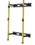 HulkFit Pro Series Wall Mounted Folding Squat Rack and Power Rack with Pull Up Bar & J Hooks for Home Gym, Strength Training Exercise Equipment - Image 2