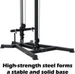 VIVITORY LAT Pull Down and Low Row Cable Machine - 16 Height Adjustable Pulley System for Full Body Workout, Maximum Weight Capacity 400lbs, Perfect for Home Gym, Includes Additional Handle - Image 6