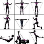 Resistance Exercise Band with Handles, Workout Band Weight Band for Physical Therapy,Strength Training Home Gym Fitness,with Door Anchor & Storage Bag. - Image 8