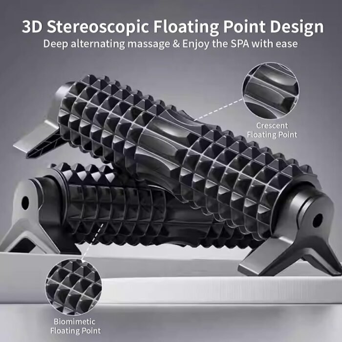 New Upgrade Bracket Foam Roller, 21 Inch Firm Deep Tissue Muscle Massager for Back Leg Pain & Sore Muscles (Black) - Image 4