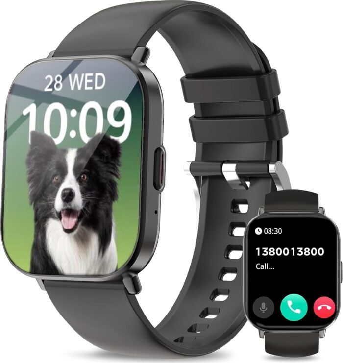 Smart Watch(Answer/Make Calls), 2.01”Smart Watches for Women Men 120+ Sports Modes Fitness Tracker with Blood Pressure/Heart Rate/Sleep Monitor, IP68 Waterproof Activity Tracker for Android and iPhone - Image 2