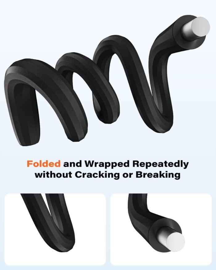 A2C Flexible Phone Holder for Treadmill, Peloton, Stroller, Shopping Cart, Desk, Portable Gooseneck 16.5” Long Arm Phone Mount for 4.7”-6.9" Smartphones - Image 5