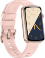 Fitness Tracker with Heart Rate/Sleep/Blood Oxygen Monitor, Slim Fitness Watch for Women Men IP68 Waterproof Pedometer Calories/Steps Counter Health Watch Activity Tracker (Pink) - Image 2