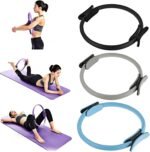 Pilates Ring, 15 Inch Pilates Fitness Circle with Non-Slip Grip Handles, Thigh Exercise, Pilates Circle, Pilate Ring Fitness Equipment for Home or Studio - Image 5