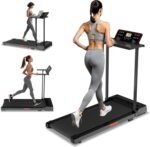 Treadmills for Home, Compact Treadmill with Handles, 3.0HP Electric Walking Pad Treadmill with Removable Desk Workstation & LED Display, Running Machine for Home Office with 320 LBS Capacity - Image 2