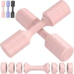 Adjustable Dumbbell Set of 2, 11Lb/Pair Weights Dumbbells for Women, Each 2.2lb, 3.3lb, 4.4lb, 5.5lb Hand Weights Set for Home Gym Fitness Training - Image 2