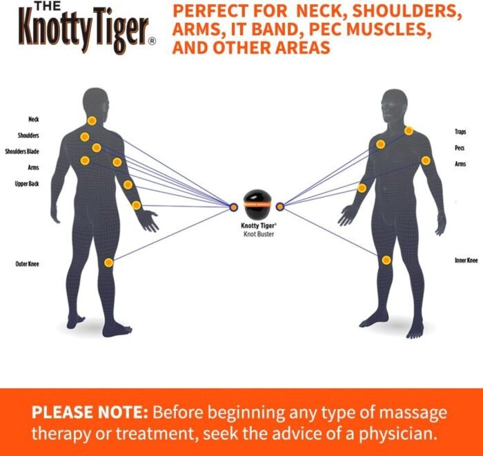 Tiger Tail Knotty Tiger Knot Buster Massage Ball Tool Delivers Elbow Deep Pressure Relieving Hands Fingers Thumbs from Fatigue - Image 5