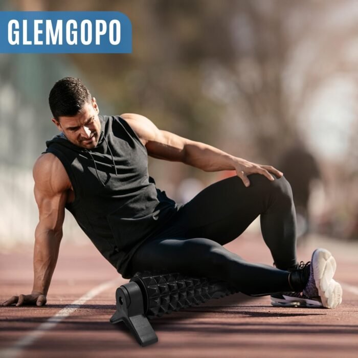 Trigger Point Foam Roller with Stand, 18 Inch Medium Density Foam Roller Long Yoga Roller Foam Exercise Roller for Physical Therapy, Muscles Deep Tissue, Pilates, Back Pain and Muscle Recovery (Black) - Image 10