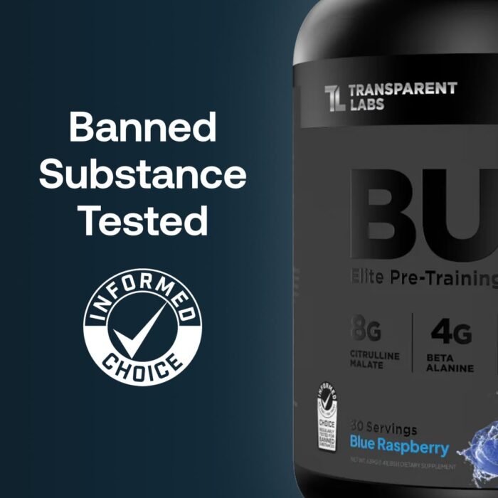 Transparent Labs Bulk Black Pre Workout - Clinically Dosed, Sugar Free Preworkout for Men and Women with Beta Alanine Powder, Citrulline Malate, & Caffeine - 30 Servings, Black Cherry - Image 3