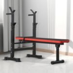 Weight Bench Adjustable Weight Bench Press Set with Squat Rack 660lbs Foldable Flat Incline Olympic Weight Bench Home Gym Exercise Training Machine for Men - Image 8