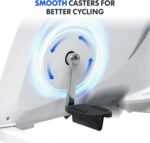 FLEXISPOT V9 3-IN-1 Exercise Bike, All-in-one Under Desk Bike, Indoor Cycling Bike with Adjustable Resistance/LCD Display/Seat/Desktop 350LBS Heavy Duty, Stationary Bike for Home,White - Image 5