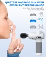 Deep Tissue Massage Gun,Percussion Massage Gun for Pain Relief,Professional Muscle Massager for Athletes & Home Gym, Handheld Portable Back Massager with 5 Speed,2025 Fathday's Gifts - Image 6
