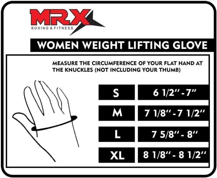 MRX Ladies Weight Lifting Gloves Women Fitness Training Exercise Glove Anti Slip Padded Shock-Absorbing Extra Grip Crossfit Multi Colors - Image 3