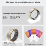 Smart Fitness Tracker for Men and Women, Heart Rate & Blood Oxygen Monitor & Sleep Monitoring, Remote Selfie Control, Waterproof Wearable Smart Ring (8) - Image 5