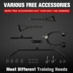 Wall Mounted Cable Station, Multi-Functional Upper Body Weight Machine - Image 9