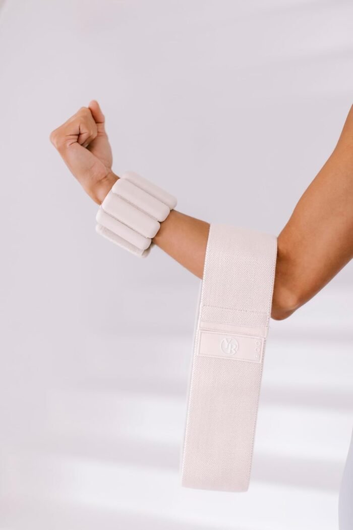Fabric Booty Band Set for Pilates and Other Workouts- 3 Levels of Resistance 100% Latex Free - Image 5