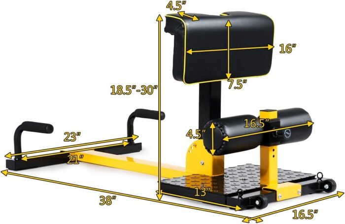 GYMAX Sissy Squat Machine, 8-in-1 Workout Machine with Adjustable Height & Protective Foam, Sissy Squat, Push-up, Sit-up, Rope Exercise Machine for Strength Training, Home Gym - Image 8