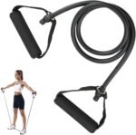 Resistance Bands with Handles, Easy Hold Working Out Exercise Bands, Comfortable Workout Accessory for Men Women Strength Training Muscle Shaping Physical Therapy Home (30LB) - Image 2