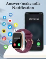 RUIMEN Smart Watches for Men Women (Answer/Make Calls, 2 Bands Included), 1.8" Smartwatch for iOS/Android Phones, Fitness Tracker Heart Rate/Sleep Monitor Digital Watch Waterproof Purple - Image 4