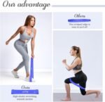 VEICK Resistance Loop Exercise Bands, Elastic Workout Bands for Men Women, Set of 5 Different Resistance Levels Stretch Band for Home Fitness Stretching Strength Training Physical Therap - Image 4