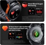 Gravity C25 1.43" AMOLED Smartwatch with Always-On Display, Bluetooth Call, AI Voice, 100+ Sports Modes, Heart Rate & Sleep Monitor, 1 ATM Waterproof, Fitness Tracker for iOS & Android (Gray) - Image 8