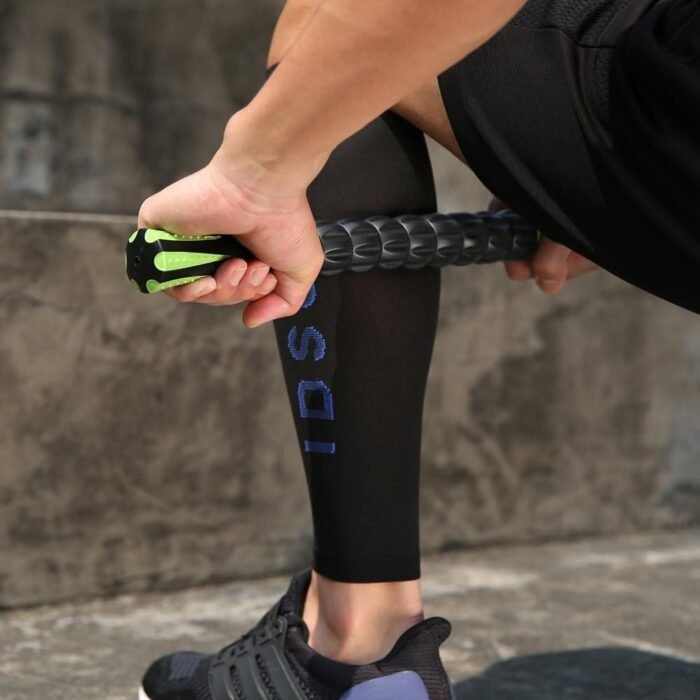 Idson Muscle Roller Stick for Athletes- Body Massage Sticks Tools Massager for Relief Muscle Soreness,Cramping and Tightness,Help Legs and Back Recovery,Black Green - Image 4