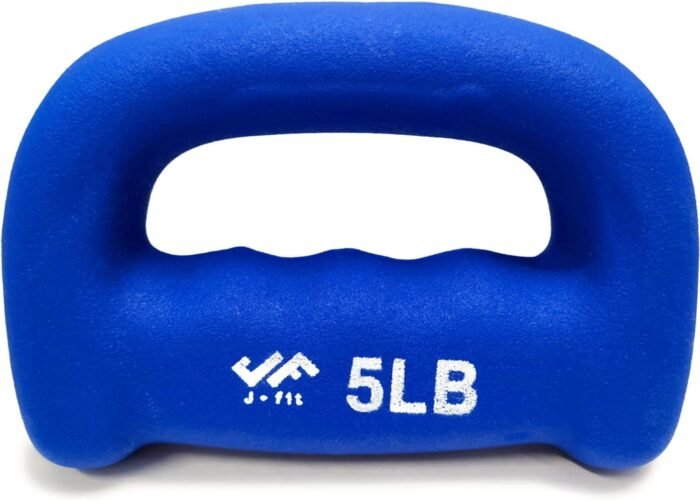 JFIT Neoprene D Grip Dumbbells - Single Weights 1LB-5LB - Premium Non-Slip, Hand Weights, Ergonomic Design - Image 2