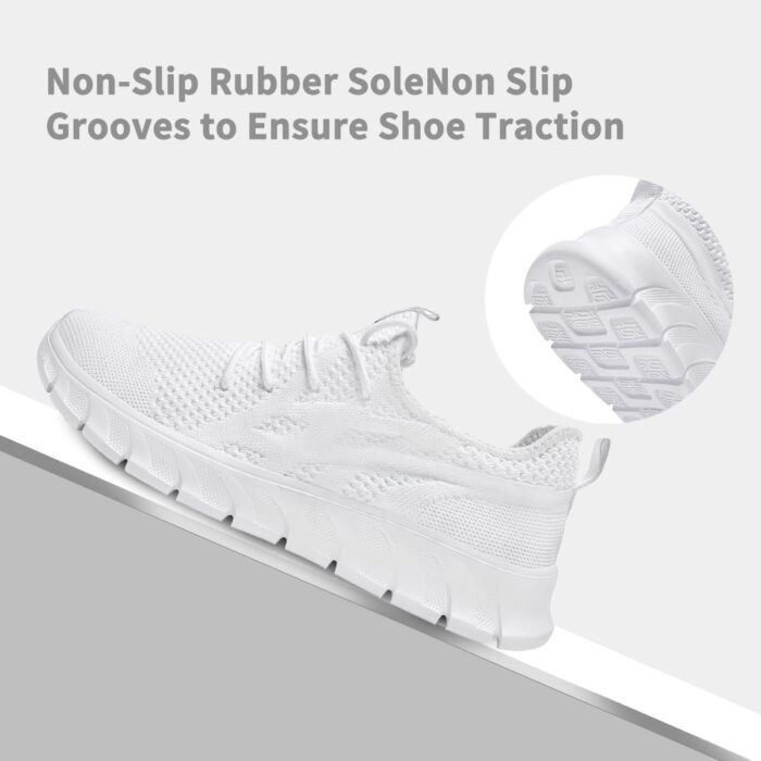 Women's Running Shoes Lightweight Walking Sneakers Tennis Athletic Lace Up Gym Casual Fashion Fitness Sports Soft Sole Mesh Workout Comfortable - Image 7