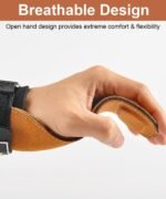 Leather Weight Lifting Gloves Wrist Straps for Weightlifting, Lifting Straps Cobra Grips Deadlift Straps Weight Lifting Straps, Gym Straps Gym Gloves for Men Weight Grips for Women - Image 6