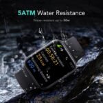 SKG Smart Watch, Fitness Tracker with 5ATM Swimming Waterproof, Health Monitor for Heart Rate, Blood Oxygen, Sleep, 1.7'' Touch Screen Bluetooth Smartwatch Fitness Watch for Android-iPhone iOS, V7 - Image 6