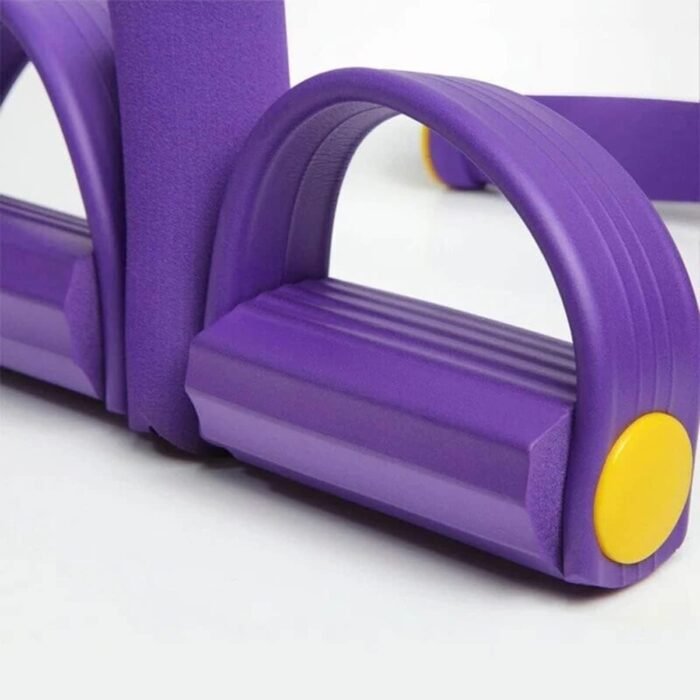 21 Fitness Resistance Bands - 4 Tube Pedal Ankle Puller, Yoga Handle Bands Exerciser Multifunction Trainer Tension Rope for Body, Abdomen, Waist, Arm, Tummy Exercise Stretching Training ( Color : Ash - Image 6