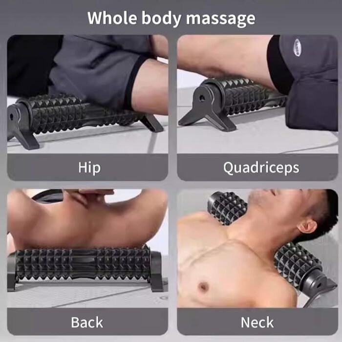 New Upgrade Bracket Foam Roller, 21 Inch Firm Deep Tissue Muscle Massager for Back Leg Pain & Sore Muscles (Black) - Image 7