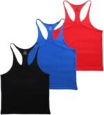 Muscle Alive Blank Bodybuilding Stringer Tank Tops Men Cotton - Image 2