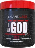 Insane Labz I am God Pre Workout, High Stim Pre Workout Powder Loaded with Creatine and DMAE Bitartrate Fueled by AMPiberry, Energy Focus Endurance Muscle Growth,25 Srvgs,Drink Ye All of It - Image 2