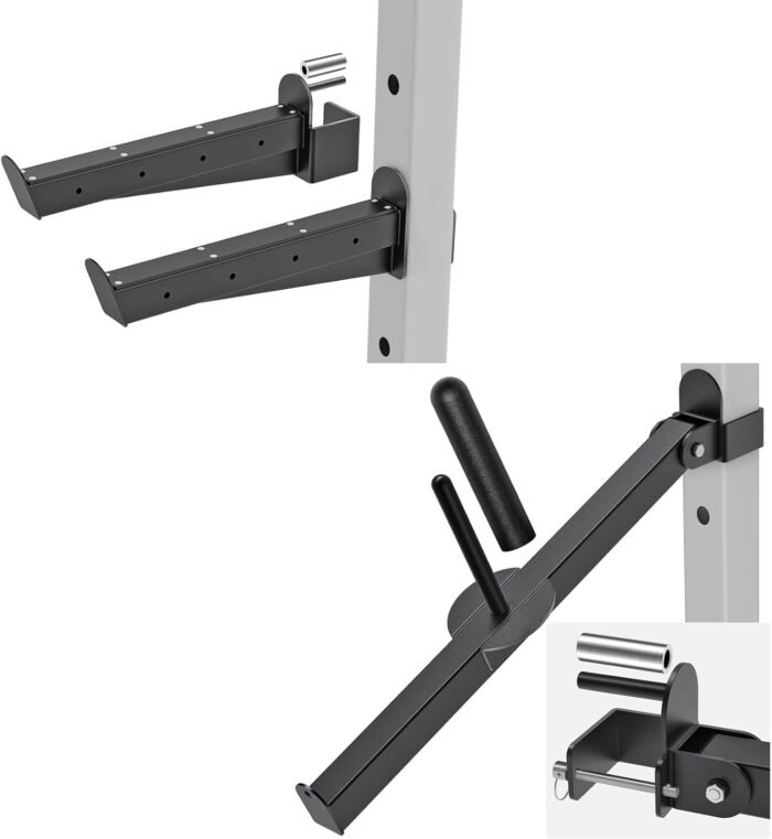 Kipika Safety Spotter Arms & Belt Squat Lever Arm Attachment Bundle - Heavy-Duty Gym Equipment for 3"x3" Power Racks, Strength Training Accessories - Image 2