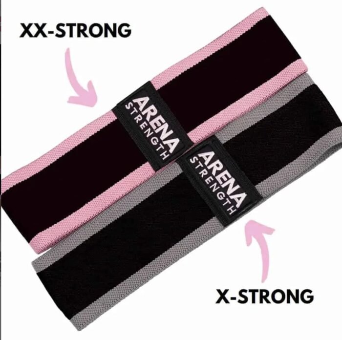 Arena Strength Fabric Booty Bands: Fabric Resistance Bands for Legs and Butt: 3 Pack Set. Perfect Workout Hip Band Resistance. Workout Program and Carry Case Included - Image 6