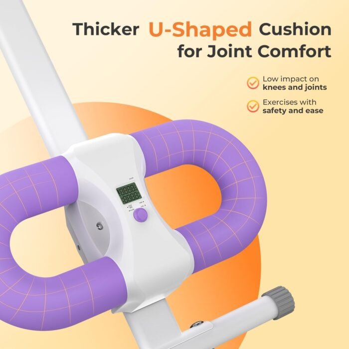 Ab Machine, Adjustable Ab Trainer Machine for Abs Workout at Home Gym, Foldable, Knee Protection, Abdominal Trainer for Stomach Workout Purple - Image 5
