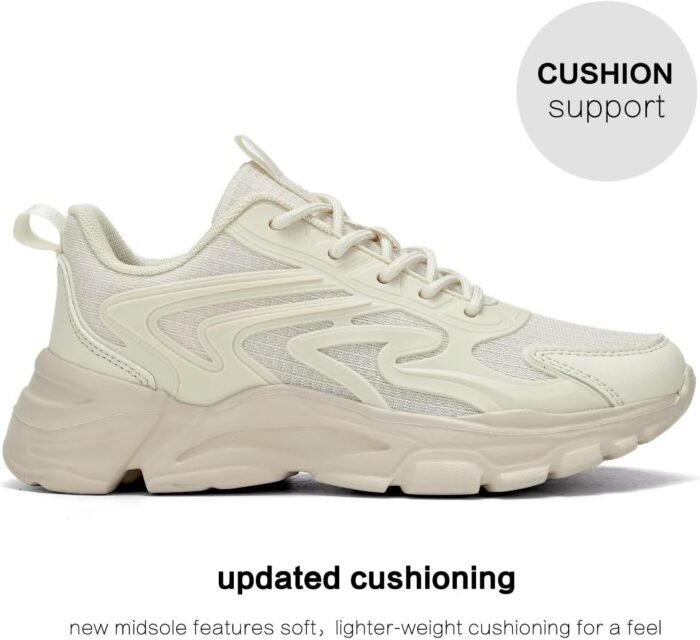 Womens Walking Shoes Casual Running Tennis Gym Sneakers Lightweight Breathable Mesh Workout Sports Soft Sole - Image 4