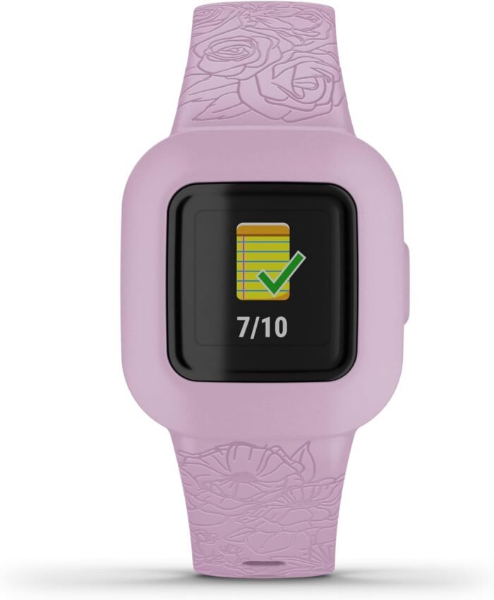 Garmin vivofit jr. 3, Fitness Tracker for Kids, Includes Interactive App Experience, Swim-Friendly, Up To 1-year Battery Life, Lilac Floral - Image 5
