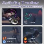 Smart Ring Fitness Tracker Sleep Tracking Heart Rate Monitor Pedometer, Waterproof Activity Tracker Fitness Ring Steps Counter, Gesture Controls for Short Video, 8 Days Last, Classical Gold, #10 - Image 3