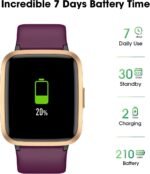 Fitness Tracker Watch with Heart Rate Monitor, Large Screen Activity Tracker with Pedometer, Sleep Monitor, Calories & Step Counter, 5ATM Waterproof Smart Watch for Women Men Fitness Watch for Sports - Image 7